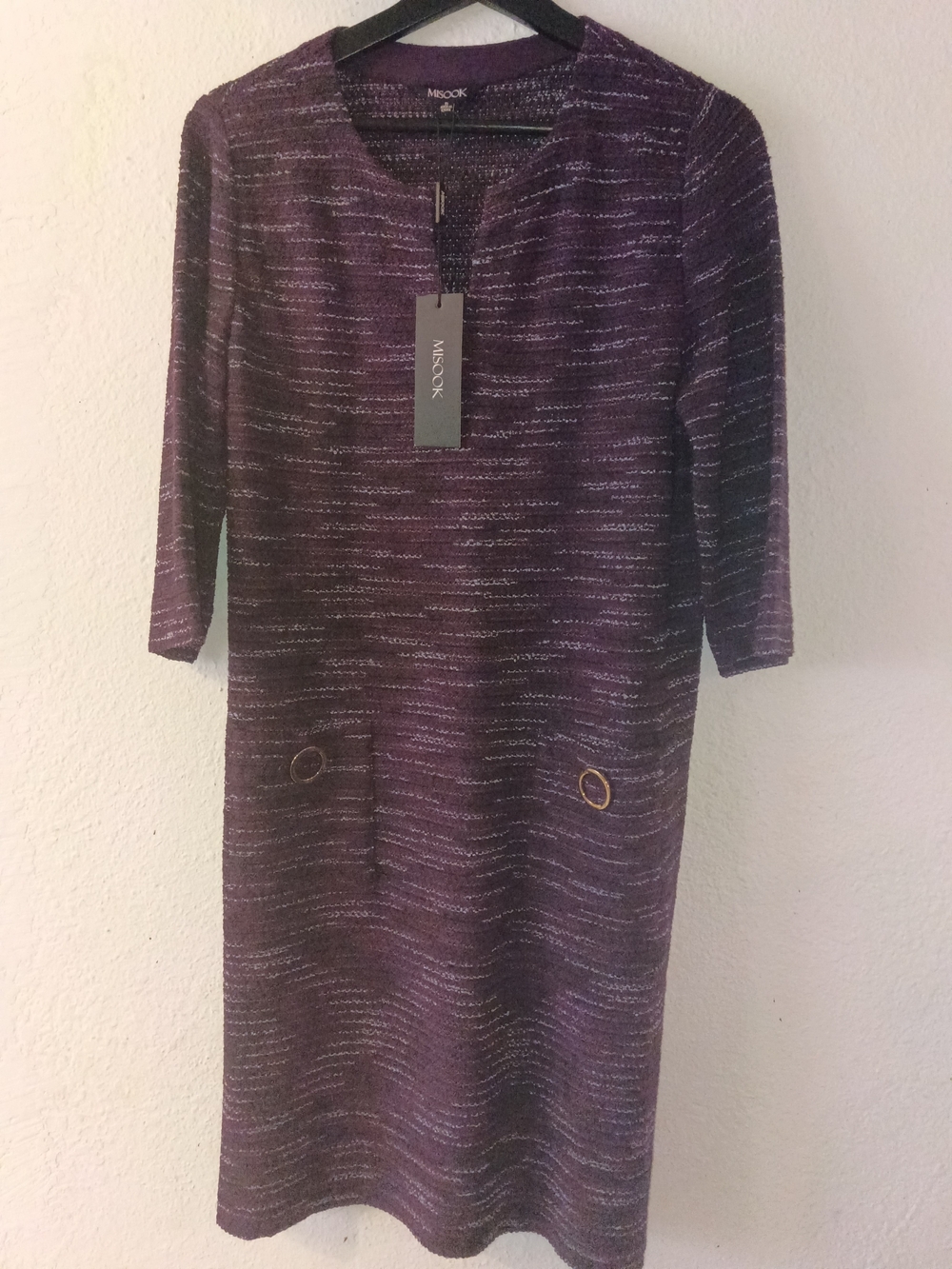 Misook Plum Textured Knit Women's Sweater - Picture 9 of 13